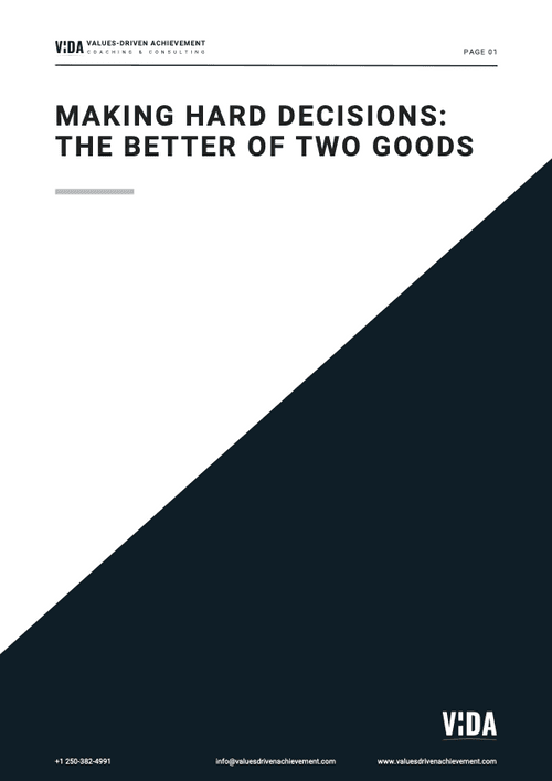 Cover Image - Making Hard Decisions The Better of Two Goods